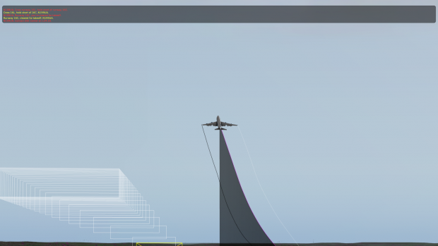 Der Flugweg lässt sich einblenden. Hier steuert der Autopilot